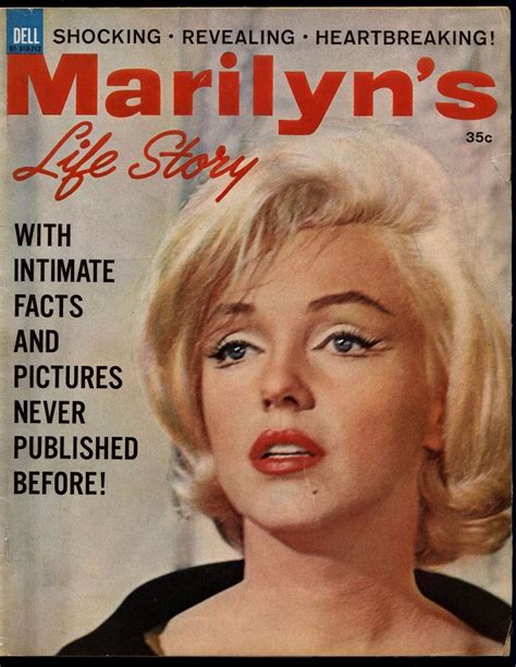 Marilyn Monroe Cover Marilyns Life Story Dell 1962 Couverture De