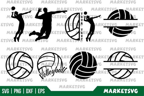 Volleyball Svg Bundle Gravectory