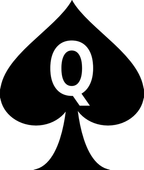 black queen of spades clip art at vector clip art online royalty free and public domain