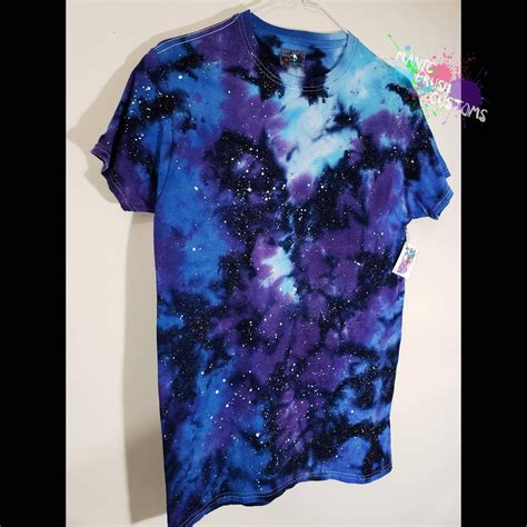 Galaxy Tie Dyed T Shirt Etsy