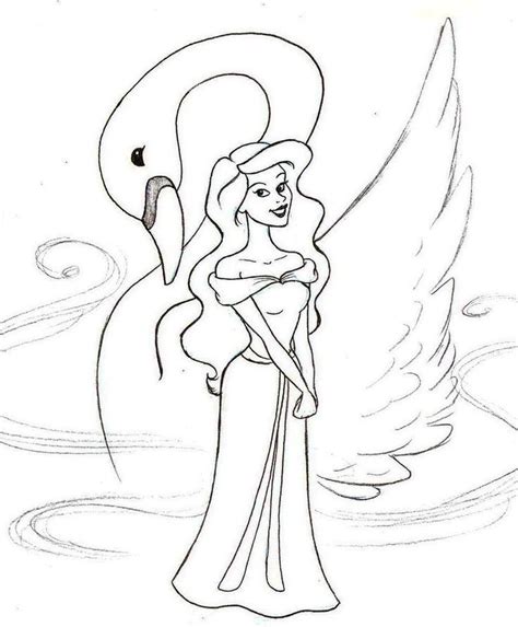 The Swan Princess Coloring Pages Of Elise Coloring Pages