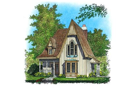 Charming Gothic Revival Cottage 43002pf Architectural Designs