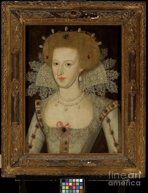 Anne Of Denmark Queen Of James I And Vi Painting By Marcus The Younger