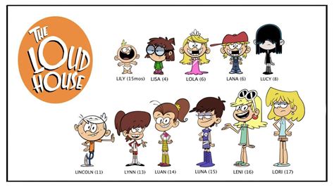 So as i always draw digital i always use ibaspaint x but you know i can try new things. The Loud Kids (by age) | The Loud House | The loud house ...