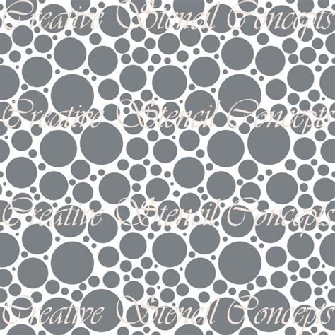 Circles Circles Circles Decorative Stencil Multiple Sizes Available On