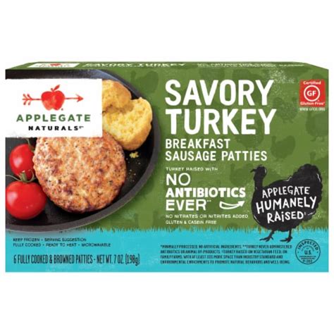Applegate Natural Savory Turkey Breakfast Sausage Patties 7 Oz Ralphs