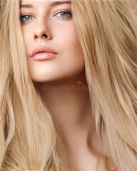 Hairstyle Beauty And Hair Care Beautiful Blonde Woman With Long Blond