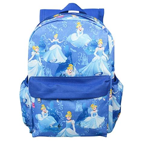 Backpack Disney Princess Cinderella Blue 16 New 003340