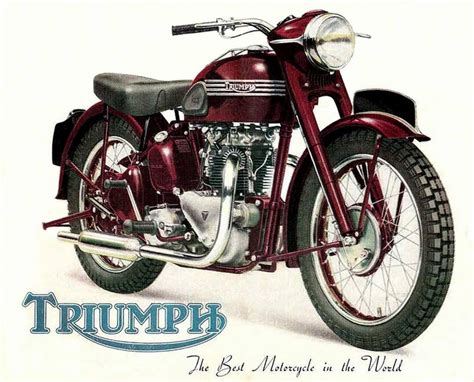 triumph advertisement vintage motorcycle posters triumph motorcycles triumph motorbikes