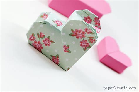 Origami Heart Box Video Instructions Paper Kawaii Origami Heart