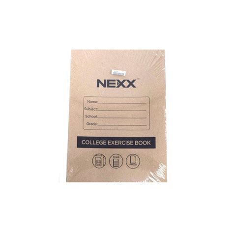 Nexx A College Exercise Book Unruled Book Page Pack Of Geewiz