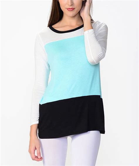 Look What I Found On Zulily Black And Mint Color Block Tee By Bellino