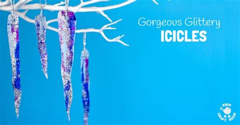 Gorgeous Glittery Icicles Icicle Crafts Winter Crafts For Kids Arts