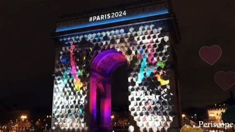 Revivez L Arc De Triomphe Dévoilant Le Logo De Paris 2024 Vidéo Dailymotion