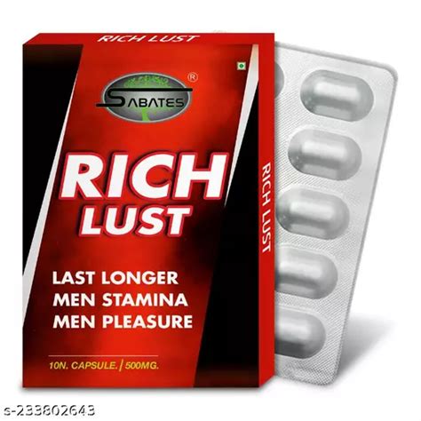Rich Lust Ayurvedic Wellness Shilajit Capsule Sex Capsule Sexual Capsule Improves Sperm Health