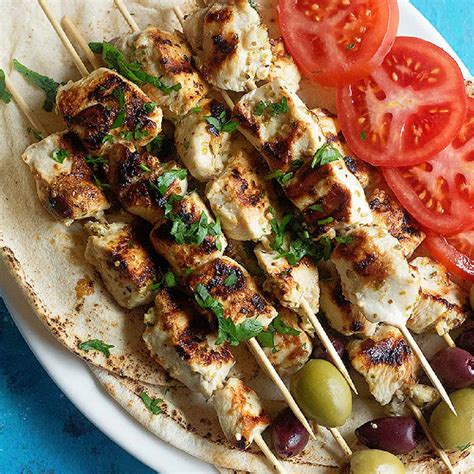 Easy Greek Chicken Souvlaki Recipe Unicorns In The Kitchen