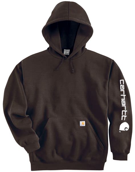 Carhartt Cotton Midweight Hooded Logo Sleeve Sweatshirt For Men Lyst