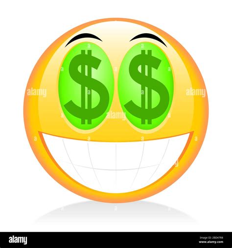 Emoji Emoticon Dollar Sign Stock Photo Alamy
