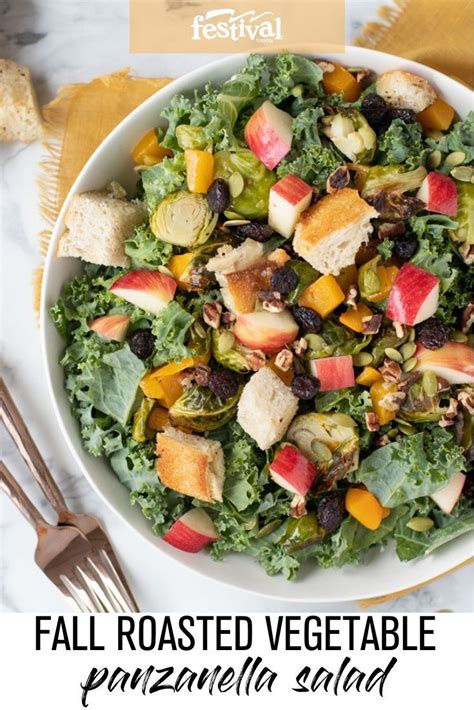 Fall Roasted Vegetable Panzanella Salad Recipe Roasted Vegetables