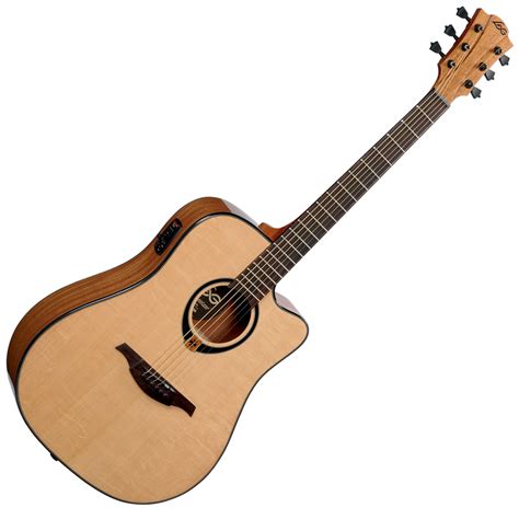 Lag T80dce Dreadnought Cutaway Electro Acoustic Guitar Natural
