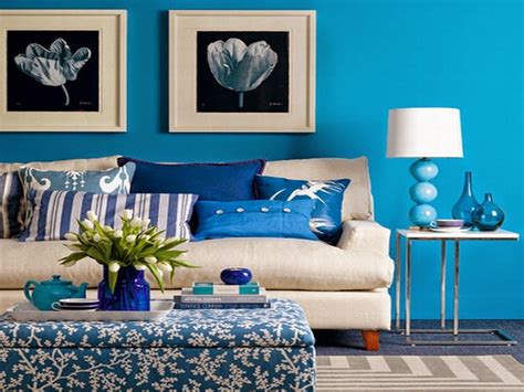 Elite Decor 2015 Decorating Ideas With Blue Color Sala De Estar Em