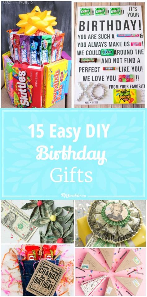 15 Easy Diy Birthday Ts Diy Birthday Birthday Ts