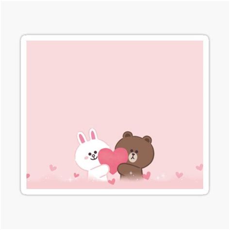 Brown And Cony Stickers For Sale Line Friends Sticker Design Kiss Stickers