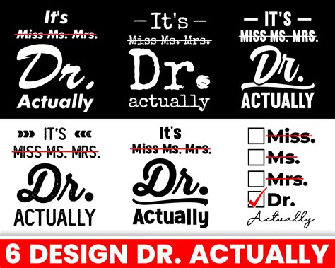 Its Miss Ms Mrs Dr Actually Png Svg  Dxf Cute File Etsy Finland