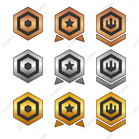 Game Leaderboard Ranking Vector Png Images Icons Set For Isometric