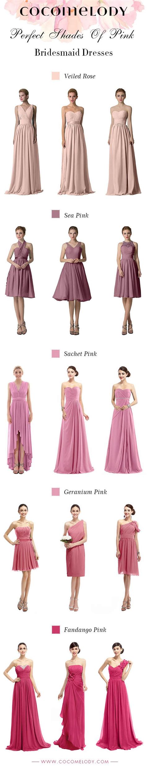 Perfect Shades Of Pink Bridesmaid Dresses All Sizes And More Styles To