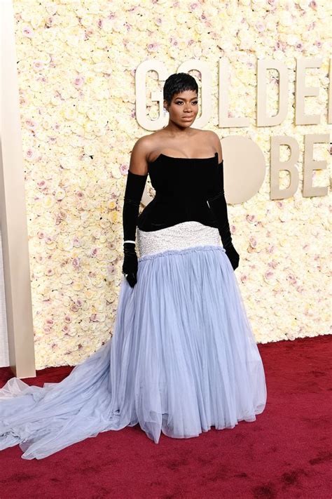 What Fantasia Barrino Taylor Wore Dolce And Gabbana To The 2024 Golden Globes