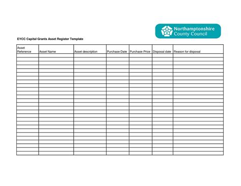 Fixed Asset Register Excel Template Sample Templates Sample Templates