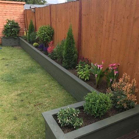 The Raised Flower Bed I Made Last Week Has Now Been Painted And Planted