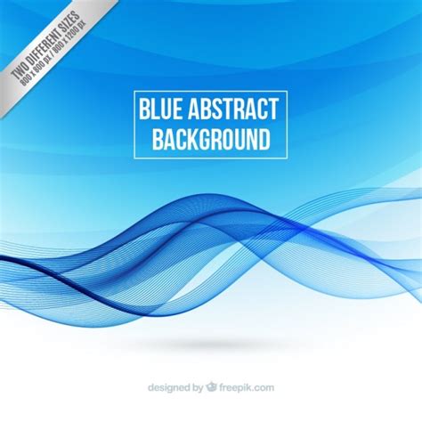 Blue Abstract Background Vecteur Premium