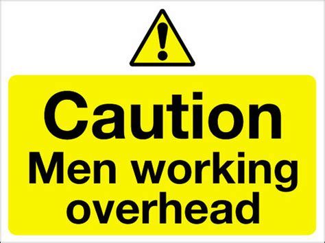 Maybe you would like to learn more about one of these? Caution men working overhead sign - Signs 2 Safety