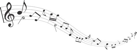 Musical Note Sheet Music Staff Musical Notation Flowing Musical Notes