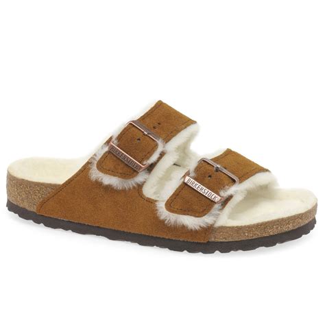 Birkenstock Arizona Shearling Womens Slippers Charles Clinkard