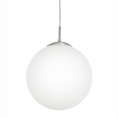 Shop lighting with confidence & price match guarantee. Eglo 85263 Rondo Large Opal White Glass Globe Pendant Light