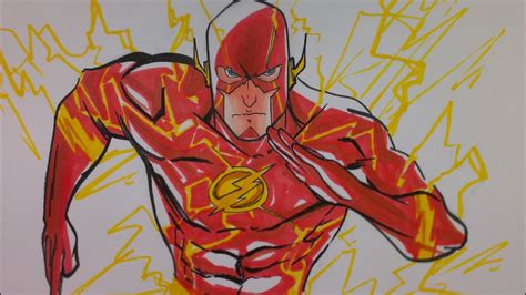How to draw flash face ( beginner level) in this tutorial, we would be making a drawing of the face of flash and this would be done in thirteen easy steps. Prismacolor speed draw The Flash - YouTube