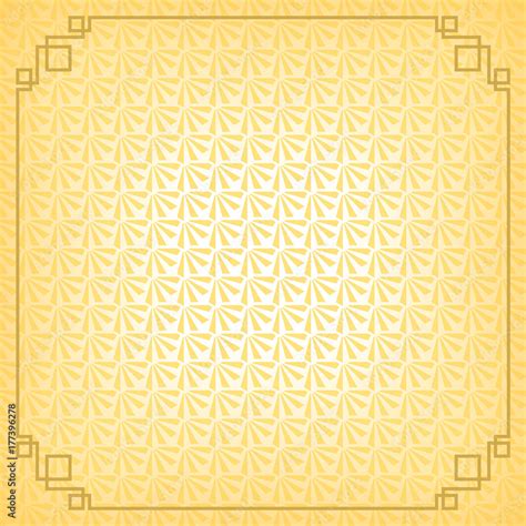 Chinese New Year Background With Gold Border Abstract Oriental