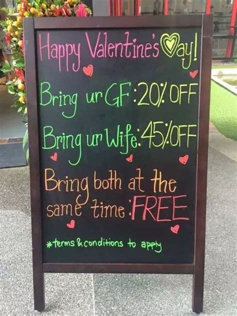 Retail Hell Underground Valentines Day Sidewalk Signage For Cheaters