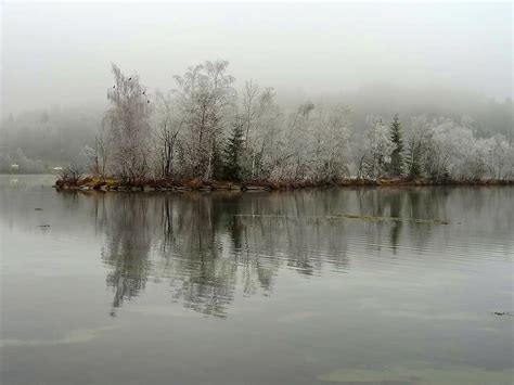 Austria Landscape Scenic Winter Snow Ice Lake Stream River