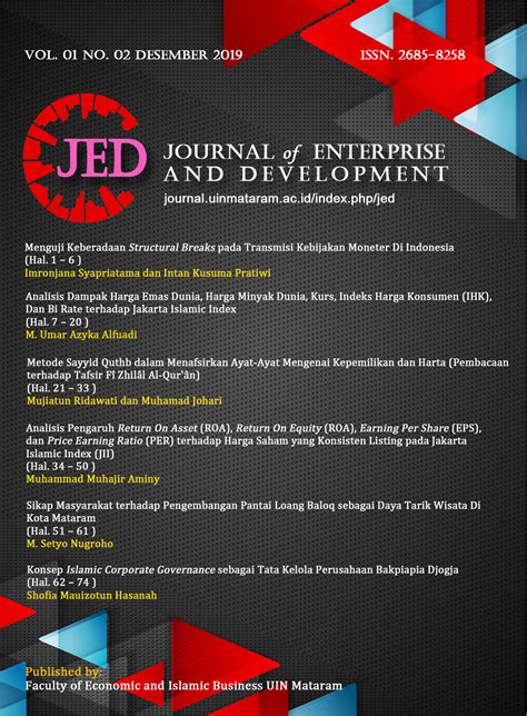 Journal Of Enterprise And Development Jed