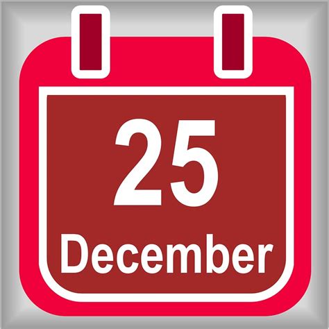December 25 Calendar Christmas · Free Image On Pixabay