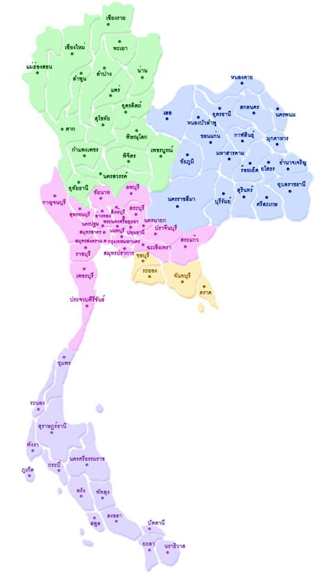 แผนที่ประเทศไทย - สำนักงานกองทุนฟื้นฟูและพัฒนาเกษตรกร