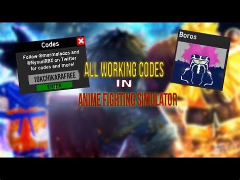 We highly recommend you to bookmark this page because we will keep update the additional codes once they are released. All codes in Anime Fighting Simulator / Все коды в Anime ...