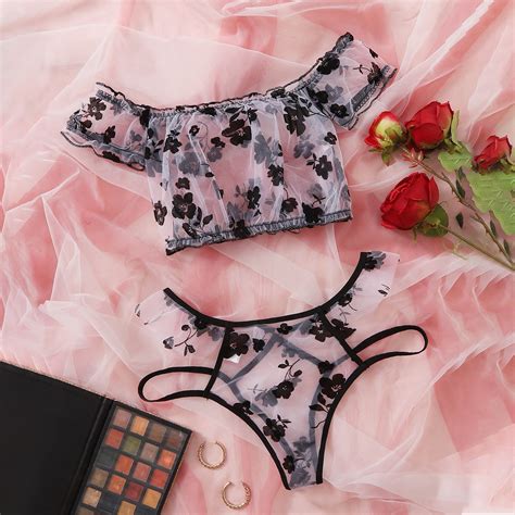 ã£â â Totoã£â â Intimates For Women Lace Lingerie Flower Embroidery Thong Underwear New