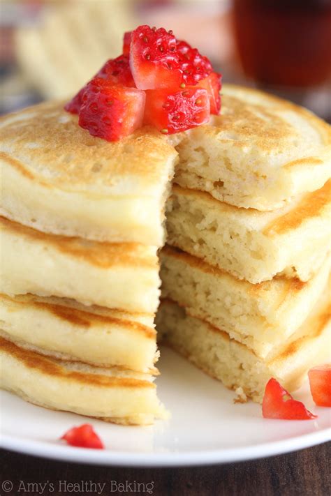 The Ultimate Healthy Buttermilk Pancakes Amys Healthy Baking