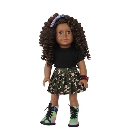 Stylished African 18 Inch American Girl 18 Inch Wholesale Black Dolls