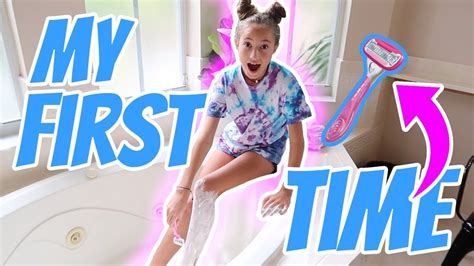 Brinley S First Time Shaving Youtube